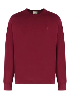 Calvin Klein logo crew-neck sweater - Red