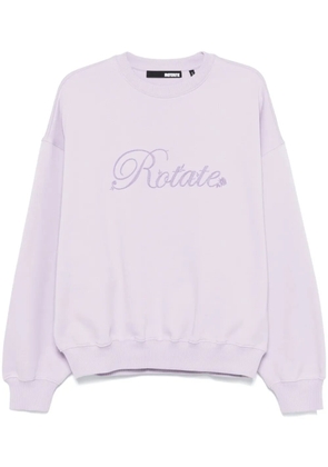 ROTATE BIRGER CHRISTENSEN logo-embroidered sweatshirt - Purple