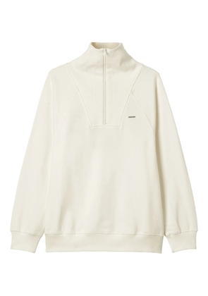 Musium Div. zip-neck sweatshirt - Neutrals