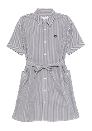 CHOCOOLATE striped-print dress - Black