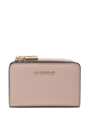 Coccinelle metallic-logo cardholder - Pink