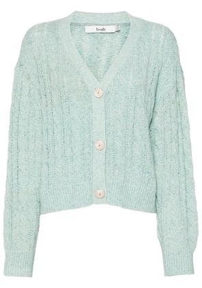 b+ab cable knit cardigan - Green
