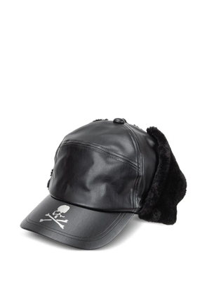 Mastermind World faux fur leather cap - Black