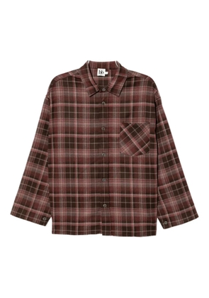 b+ab checked shirt jacket - Red