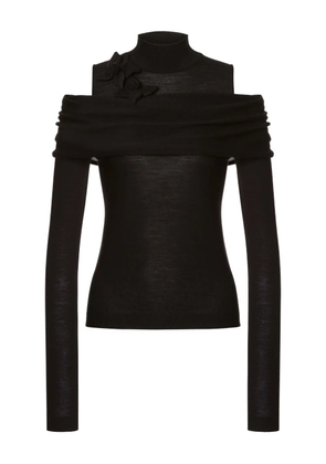 Alberta Ferretti layered-effect sweater - Black