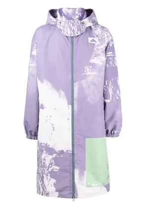 OAMC Biv abstract-print parka - Purple