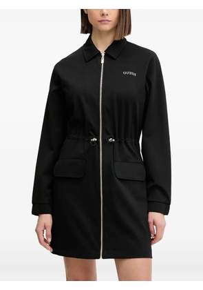 GUESS USA Carla zip drawstring mini dress - Black