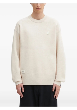 AAPE BY *A BATHING APE® logo-patch sweatshirt - Neutrals