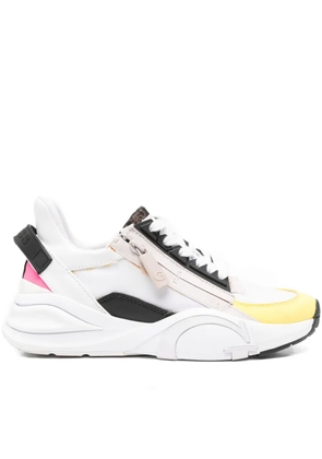 GUESS USA zip-detail panelled sneakers - White