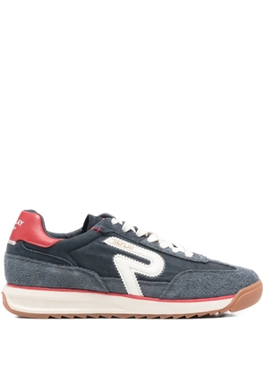 Replay lace-up leather sneakers - Blue