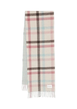 Marc O'Polo checked fringed scarf - Neutrals