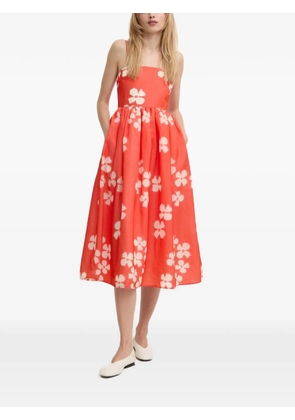 Stine Goya Yanina floral-print midi dress - Red