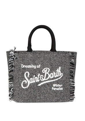 MC2 Saint Barth mini vanity fringe wool tote bag - Grey
