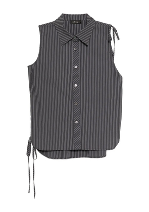 tout a coup striped sleeveless shirt - Grey