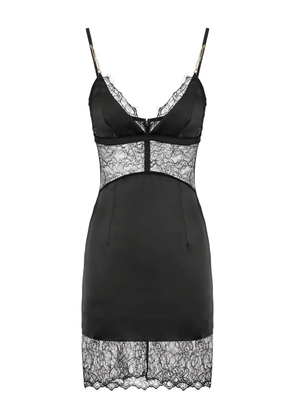 Elisabetta Franchi laced chain-straps mini dress - Black