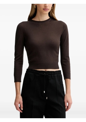 Liviana Conti Stacy round-neck top - Brown