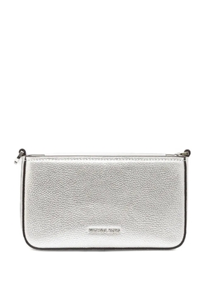 Michael Michael Kors Bryant textured leather crossbody bag - Silver