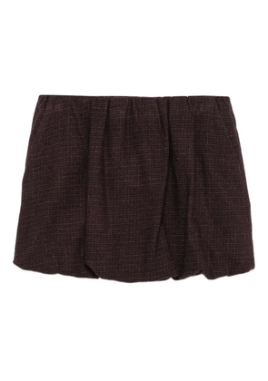 Alysi checked gathered skirt