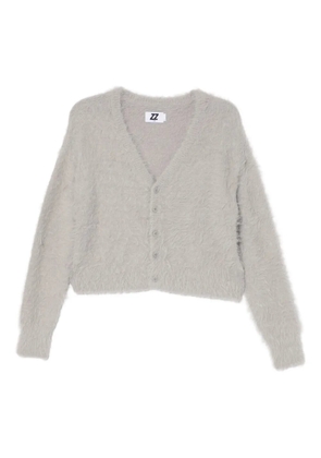 izzue furry cardigan - Grey
