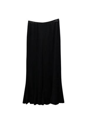 Valentino Garavani Pre-Owned wide-leg satin trousers - Black