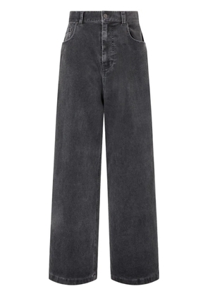 TOMBOY high-waisted straight-leg trousers - Grey