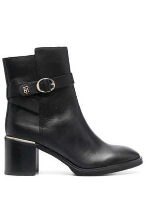 Tommy Hilfiger 70mm side buckle-detail ankle boots - Black