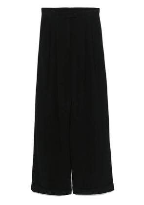 Emporio Armani sablé pleated trousers - Black