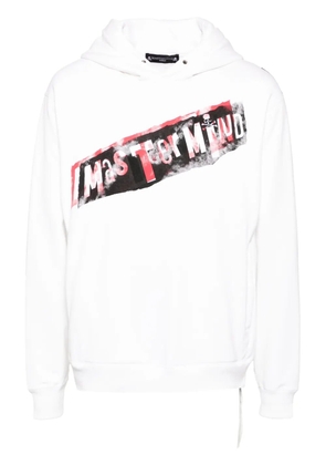 Mastermind World logo print hoodie - White