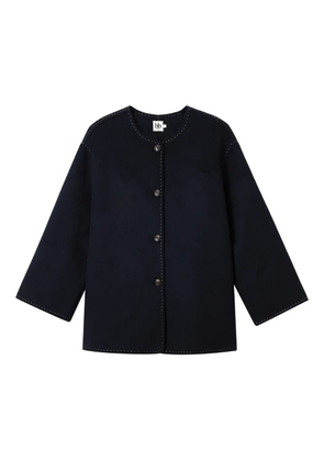 b+ab scarf-embellished jacket - Blue