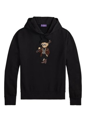 Ralph Lauren Purple Label Teddy Bear-embroidered hoodie - Black