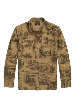 Ralph Lauren RRL printed button-up shirt - Brown