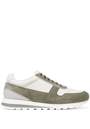 Brunello Cucinelli colour-block panelled trainers - Green