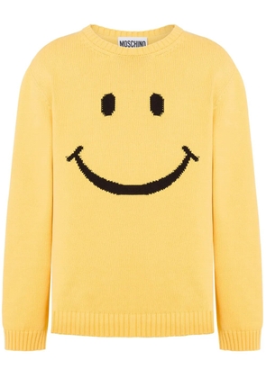 Moschino logo-embroidered jumper - Yellow
