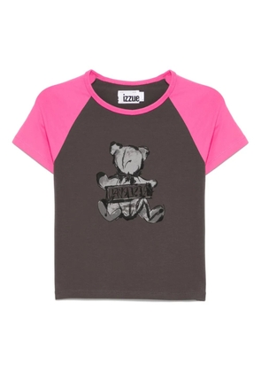 izzue graphic-print T-shirt - Brown