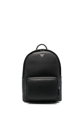 Emporio Armani logo-print backpack - Black