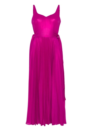 Parlor metallic-effect maxi dress - Pink
