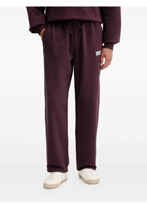 American Vintage Plizzy drawstring logo track pants - Purple