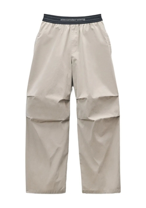 Alexander Wang mid-rise logo trousers - Grey