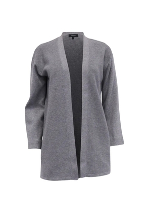 Theory open front rib-knit cardigan - Grey