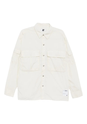 izzue double-pockets long-sleeved shirt - White