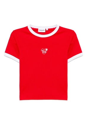 CHOCOOLATE logo-embroidered T-shirt