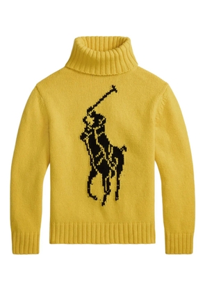 Polo Ralph Lauren polo-player-intarsia wool sweater - Yellow