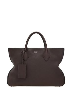 Ferragamo logo-print tote bag - Brown