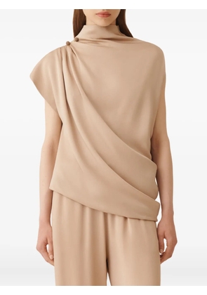 Fabiana Filippi draped high-neck blouse - Neutrals