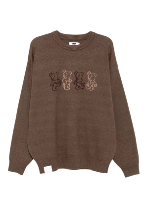 izzue bear-print jumper - BWX