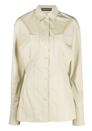 Kwaidan Editions patch pocket shirt - Neutrals