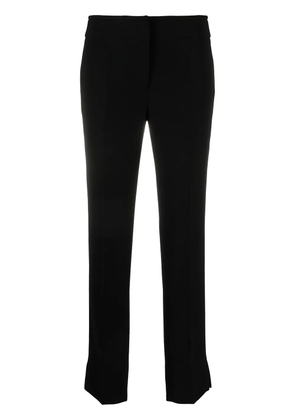 Emporio Armani cropped slim-fit trousers - Black