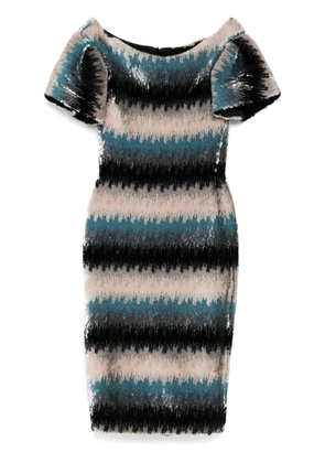 Saiid Kobeisy bead-embellished midi dress - Black