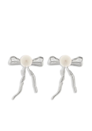 Marni bow-motif earrings - Silver