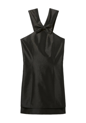Claudie Pierlot bow-detail halterneck mini dress - Black